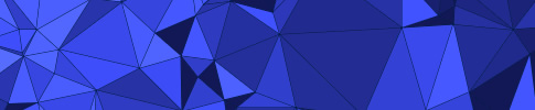 Blue image with abstract Delaunay pattern of shaded trianges